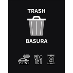 Adhesive Vinyl Bin Sign | Denver, CO Compliant