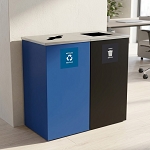 Kaleidoscope Square 2-Stream Station with Magnet Bin Decals | Denver Compliant