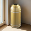 Capri Waste Receptacle with Open Dome-Top - BE 