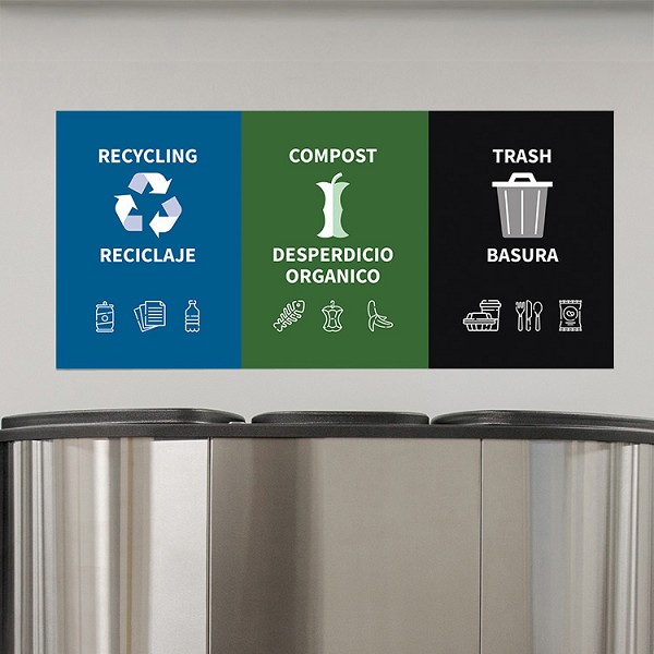 Triple Stream PVC Wall Sign | Denver, CO Compliant | 33" x 15" 