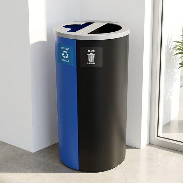 Kaleidoscope Half-Round 2-Stream Station with Magnet Bin Decals | Denver Compliant 