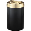 in black with satin aluminum lid 
