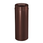 Mount Everest 12 Gal Waste Bin with Funnel Top - Espresso Brown