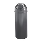 Mount Everest 8 Gal Waste Bin with Self-Closing Dome Top - Slate Gray