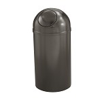 Mount Everest 12 Gal Waste Bin with Self-Closing Dome Top - Statuary Bronze
